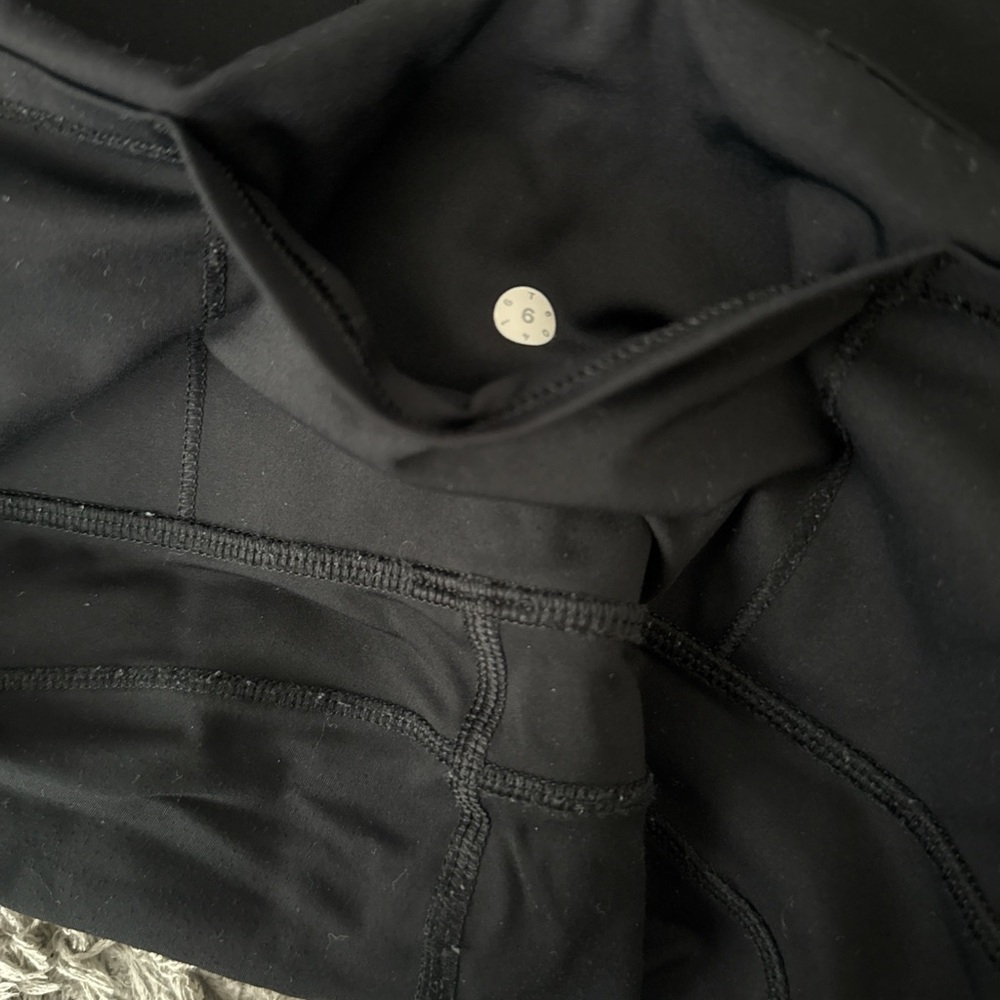 Lululemon Black Leggings with Silver Accents - Picture 3 of 4